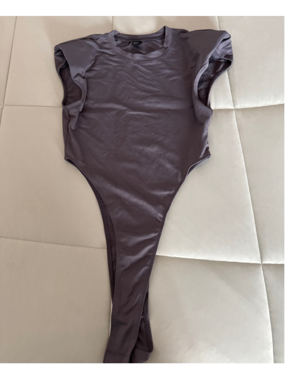 #0131 XS SHEIN Jumpsuit with Padded Shoulders- snaps at crotch